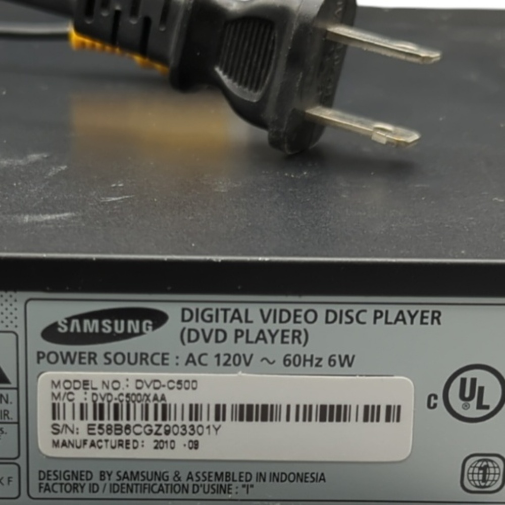 Samsung DVD Player DVD-C500 HDMI 1080p Dolby Digital AnyNet Black Tested Working - Picture 2 of 8